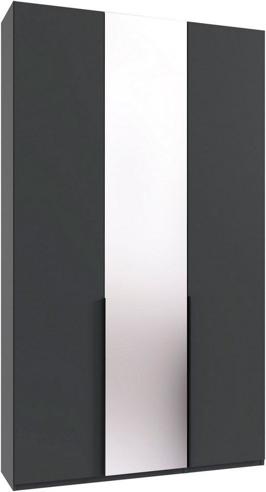 Wimex Kleiderschrank Mugano,in 8 Breiten,3 Höhen,2 Tiefen, viele Farben, Made in Germany (in Basic oder Premium Ausstattung mit 2 weiteren Einlegeböden) mit langen oder kurzen Griffen aus Metall, mit oder ohne Spiegel von Wimex