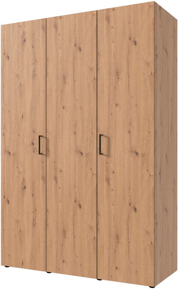 Wimex Kleiderschrank Mugano,in 8 Breiten,3 Höhen,2 Tiefen, viele Farben, Made in Germany (in Basic oder Premium Ausstattung mit 2 weiteren Einlegeböden) mit langen oder kurzen Griffen aus Metall, mit oder ohne Spiegel von Wimex
