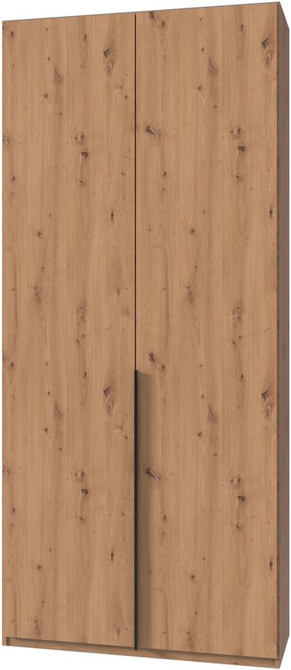 Wimex Kleiderschrank Mugano,in 8 Breiten,3 Höhen,2 Tiefen, viele Farben, Made in Germany (in Basic oder Premium Ausstattung mit 2 weiteren Einlegeböden) mit langen oder kurzen Griffen aus Metall, mit oder ohne Spiegel von Wimex