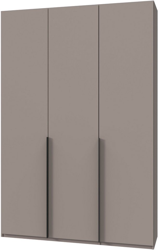 Wimex Kleiderschrank Mugano,in 8 Breiten,3 Höhen,2 Tiefen, viele Farben, Made in Germany (in Basic oder Premium Ausstattung mit 2 weiteren Einlegeböden) mit langen oder kurzen Griffen aus Metall, mit oder ohne Spiegel von Wimex