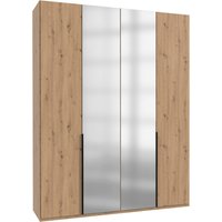 Wimex Kleiderschrank "Mugano,in 8 Breiten,3 Höhen,2 Tiefen, viele Farben, Made in Germany", (in Basic oder Premium Ausstattung mit 2 weiteren Einlegeböden), mit langen oder kurzen Griffen aus Metall, mit oder ohne Spiegel von Wimex