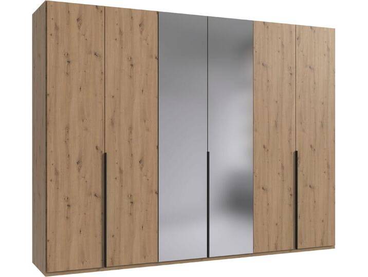 Wimex Kleiderschrank Mugano,in 8 Breiten,3 Höhen,2 Tiefen, viele Farben, Made in Germany (in Basic oder Premium Ausstattung mit 2 weiteren Einlegeböden) mit langen oder kurzen Griffen aus Metall von Wimex
