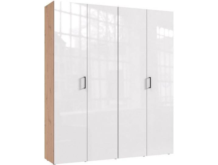 Wimex Kleiderschrank Mugano,in 8 Breiten,3 Höhen,2 Tiefen, viele Farben, Made in Germany (in Basic oder Premium Ausstattung mit 2 weiteren Einlegeböden) mit langen oder kurzen Griffen aus Metall von Wimex