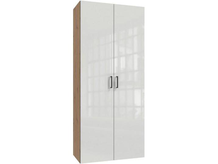 Wimex Kleiderschrank Mugano,in 8 Breiten,3 Höhen,2 Tiefen, viele Farben, Made in Germany (in Basic oder Premium Ausstattung mit 2 weiteren Einlegeböden) mit langen oder kurzen Griffen aus Metall von Wimex