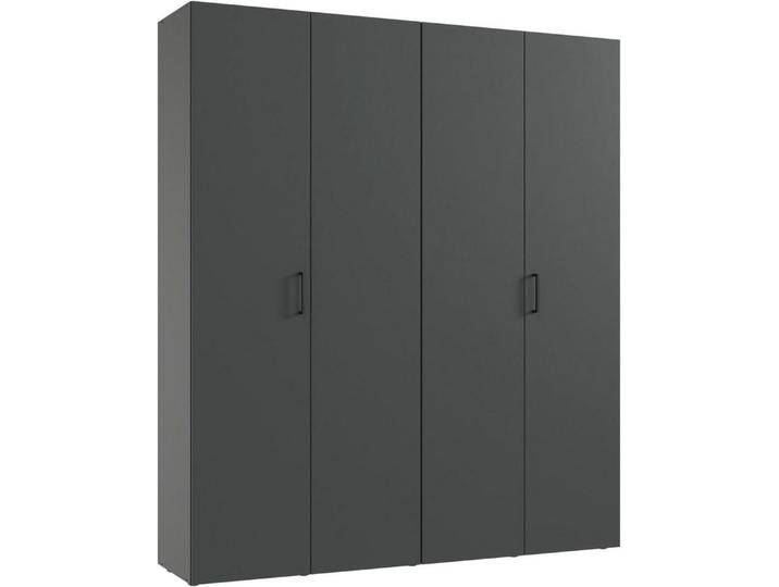 Wimex Kleiderschrank Mugano,in 8 Breiten,3 Höhen,2 Tiefen, viele Farben, Made in Germany (in Basic oder Premium Ausstattung mit 2 weiteren Einlegeböden) mit langen oder kurzen Griffen aus Metall von Wimex