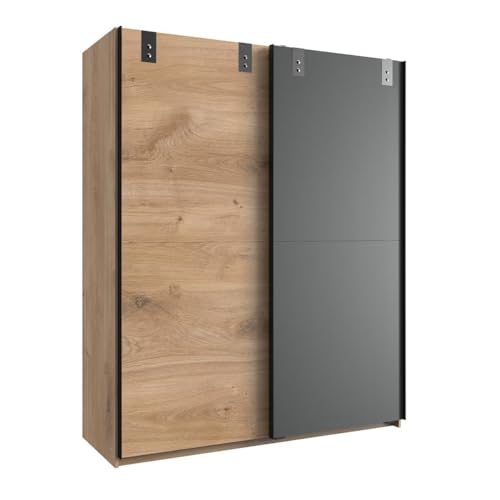 Wimex Kleiderschrank mit 2 Türen, 135 cm, Eichenholzgrau von Wimex