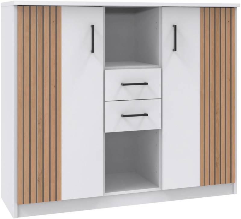 Wimex Kombikommode Rügen, mit trendiger Dekorfolie Akkustikpaneel-Optik Wimex Kombikommode Rügen, mit trendiger Dekorfolie Akkustikpaneel-Optik von Wimex