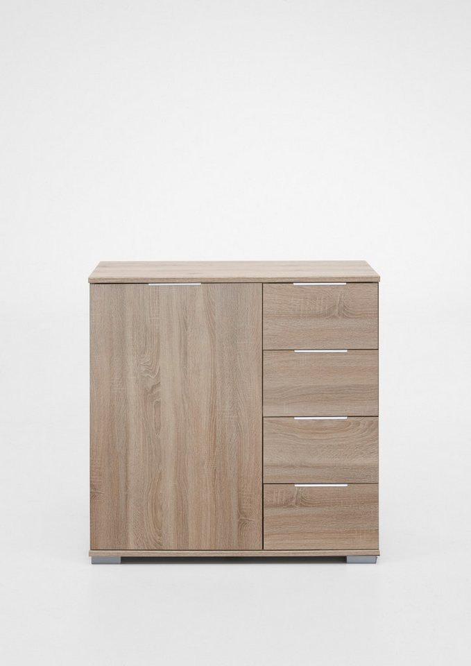 Wimex Kombikommode in Eiche-Sägerau mit 4 Schubladen und einer Tür (BxHxT: 81x83x41 cm) von Wimex