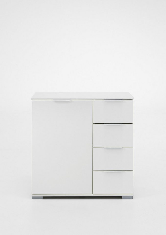 Wimex Kombikommode in weiß mit 4 Schubladen und einer Tür (BxHxT: 81x83x41 cm) von Wimex