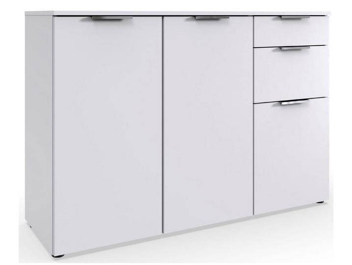 Wimex Kommode Level (Level, 1 St., Kombikommode), 122x41x84cm weiß mit Schubladen, weiß von Wimex