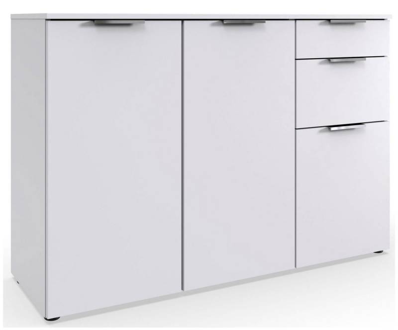 Wimex Kommode Level (Level, 1 St., Kombikommode), 122x41x84cm weiß mit Schubladen von Wimex