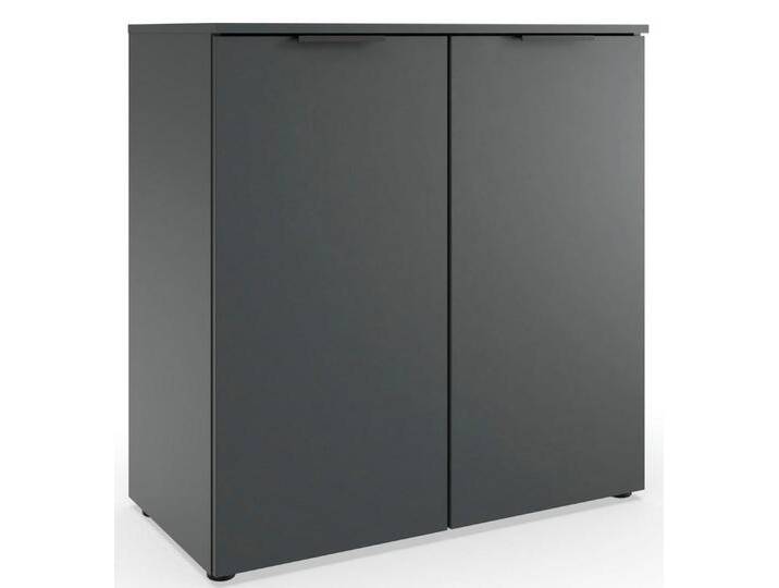 Wimex Kommode Level by fresh to go, 2-türig mit soft-close Funktion, 81cm breit, 92cm hoch, schwarz von Wimex