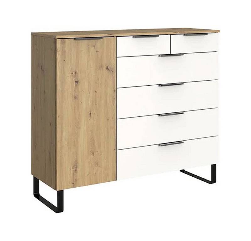 Wimex Kommode Shanghai (1 St), 120x41x160cm weiß / Eiche Artisan Wimex Kommode Shanghai (1 St), 120x41x160cm weiß / Eiche Artisan von Wimex