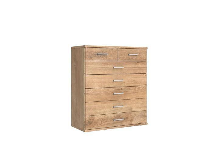 Wimex Kommode in Plankeneiche-Nachbildung mit 7 Schubladen (B/H/T: 90x106x40 cm) von Wimex