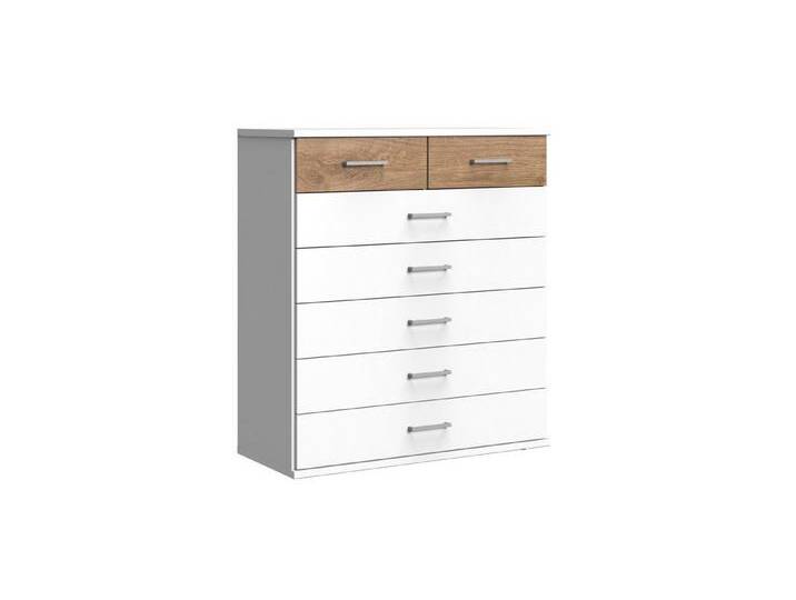 Wimex Kommode in Weiß mit 7 Schubladen (B/H/T: 90x106x40 cm), weiß von Wimex