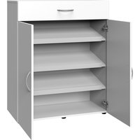 Wimex Multiraumkonzept Schuhschrank 2 Türen 1 Schublade Weiß Holzwerkstoff von Wimex
