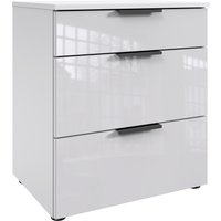 Wimex Nachtkommode "Level36 black C by fresh to go", mit Glaselementen auf der Front, soft-close Funktion, 54cm breit von Wimex