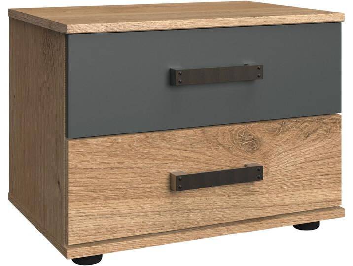 Wimex Nachttisch Stockholm, Nachtkommode 52cm breit, Made in Germany, Industrial Look, 2 Höhen zur Auswahl, einzeln oder im 2er Set, beige grau Wimex Nachttisch Stockholm, Nachtkommode 52cm breit, Made in Germany, Industrial Look, 2 Höhen zur Auswahl, einzeln oder im 2er Set, beige grau von Wimex