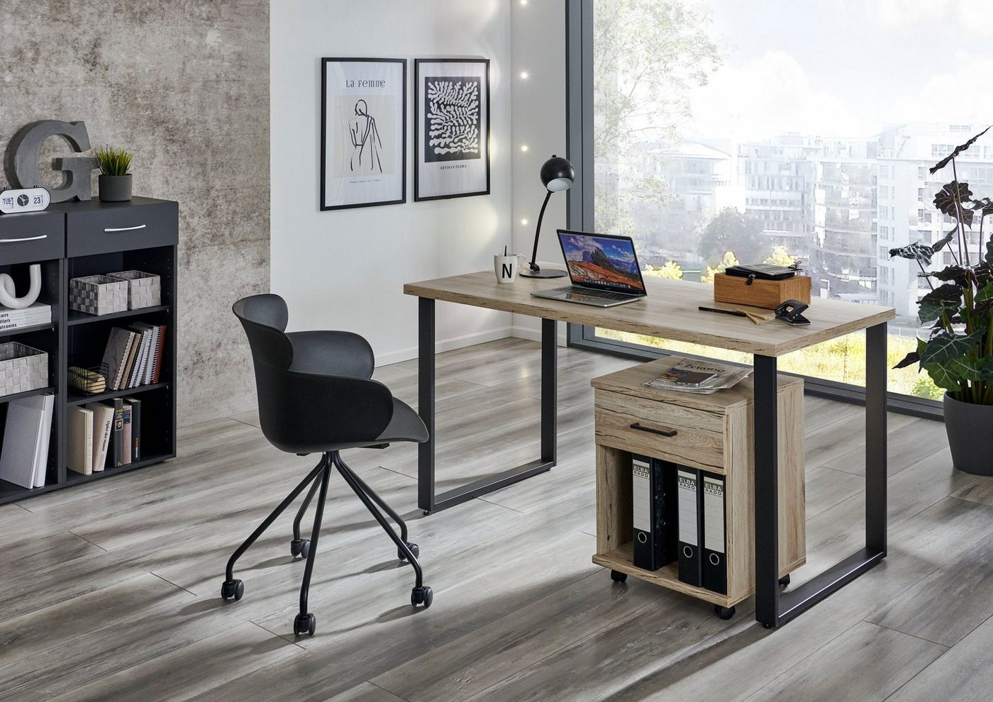 Wimex Rollcontainer Home Desk, mit 1 Schublade, 46cm breit, 58cm hoch von Wimex