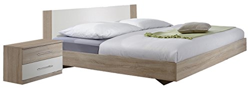 Wimex Schlafzimmer Set mit Bett, Nachttisch/ Nachtschrank 2-er Set Franziska, bestehend aus Bett und Nachtschränken, Liegefläche 180 x 200 cm, Mehrfarbig von Wimex