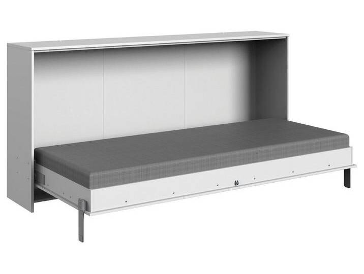 Wimex Schrankbett Juist (mit Lattenrost, ohne Matratze, 1-St., moderne Optik, mit Lattenrost, Platzsparend) 90x200cm weiß horizontal klappbar von Wimex