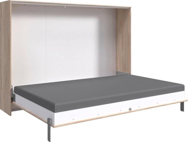 Wimex Schrankbett Juist Schrankklappbett Gästebett horizontal klappbar, 3 Liegeflächen, mit Lattenrost, Made in Germany von Wimex