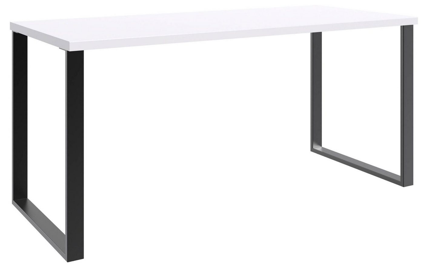 Wimex Schreibtisch Home Desk (Home Desk, 1-St., Schreibtisch), 159x70x75cm weiß / schwarz von Wimex