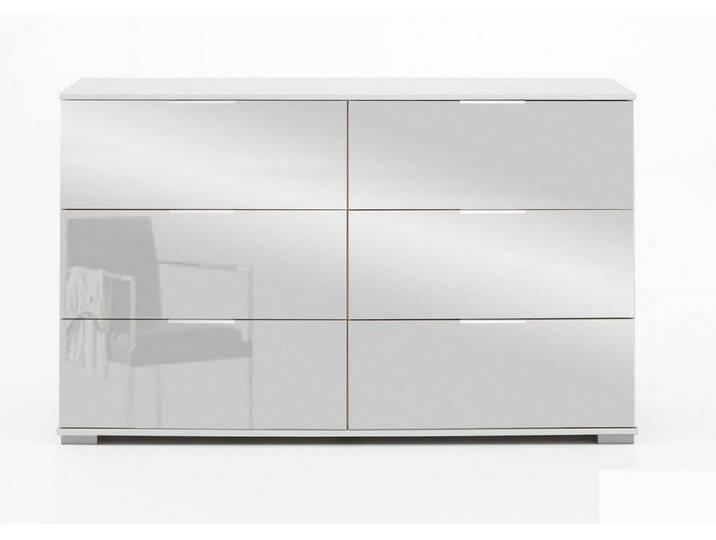 Wimex Schubkastenkommode Easy Plus (Easy Plus, 1 St., Schubladenkommode), 130x41x83cm weiß Spiegel, weiß von Wimex