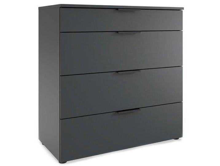 Wimex Schubkastenkommode Level (4 Schubladen, 1 St., moderne Optik, schwarze Metallgriffe), 81x41x84cm /graphit, grau von Wimex