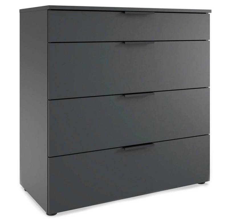 Wimex Schubkastenkommode Level (4 Schubladen, 1 St., moderne Optik, schwarze Metallgriffe), 81x41x84cm /graphit von Wimex
