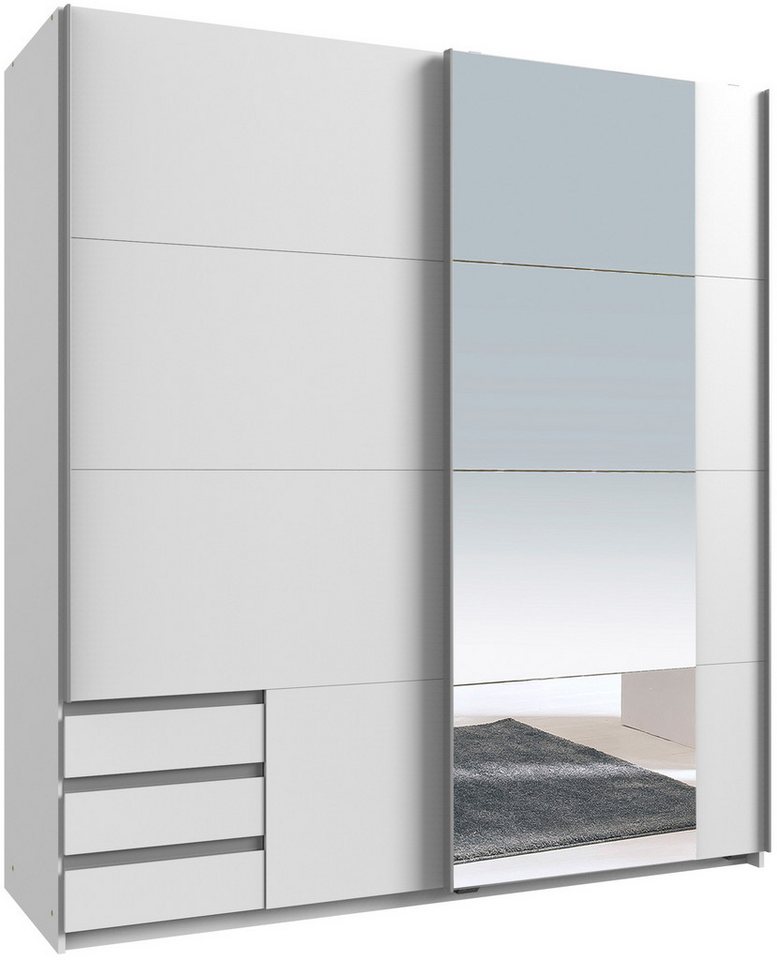Wimex Schwebetürenschrank Emden moderner Kleiderschrank mit Spiegel und Schubladen BESTSELLER Schlafzimmer Schrank Garderobenschrank mit Schwebetüren Topseller Wimex Schwebetürenschrank Emden moderner Kleiderschrank mit Spiegel und Schubladen BESTSELLER Schlafzimmer Schrank Garderobenschrank mit Schwebetüren Topseller von Wimex