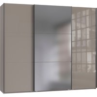 Wimex Kleiderschrank "Indiana by fresh to go, wahlweise mit oder ohne Spiegel" INKLUSIVE Innenausstattung und Selbsteinzug für die Türen, große Breiten250 oder 300cm, mit oder ohne Glasfront, Made in Germany von Wimex