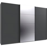 Wimex Kleiderschrank "Mugano, Made in Germany, Lieferung bis in Deine Etage und Stellort", (wähle Deine Ausstattung: Basic oder Premium), 3 Schwebetüren, große Größen, mit oder ohne Spiegel, Metallgriffe von Wimex