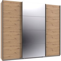 Wimex Kleiderschrank "Mugano, Made in Germany, Lieferung bis in Deine Etage und Stellort", (wähle Deine Ausstattung: Basic oder Premium), 3 Schwebetüren, große Größen, mit oder ohne Spiegel, Metallgriffe von Wimex