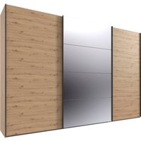 Wimex Kleiderschrank "Mugano, Made in Germany, Lieferung bis in Deine Etage und Stellort", (wähle Deine Ausstattung: Basic oder Premium), 3 Schwebetüren, große Größen, mit oder ohne Spiegel, Metallgriffe von Wimex