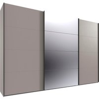 Wimex Kleiderschrank "Mugano, Made in Germany, Lieferung bis in Deine Etage und Stellort", (wähle Deine Ausstattung: Basic oder Premium), 3 Schwebetüren, große Größen, mit oder ohne Spiegel, Metallgriffe von Wimex