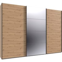 Wimex Kleiderschrank "Mugano, Made in Germany, Lieferung bis in Deine Etage und Stellort", (wähle Deine Ausstattung: Basic oder Premium), 3 Schwebetüren, große Größen, mit oder ohne Spiegel, Metallgriffe von Wimex