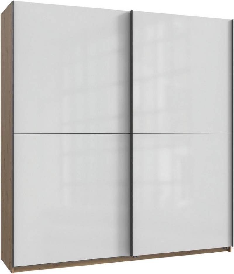 Wimex Kleiderschrank Mugano, B/T/H 135 oder 180/65/198cm, Made in Germany (wähle Deine Ausstattung: Basic oder Premium) 2 Schwebetüren mit oder ohne Spiegel, Metallgriffe von Wimex