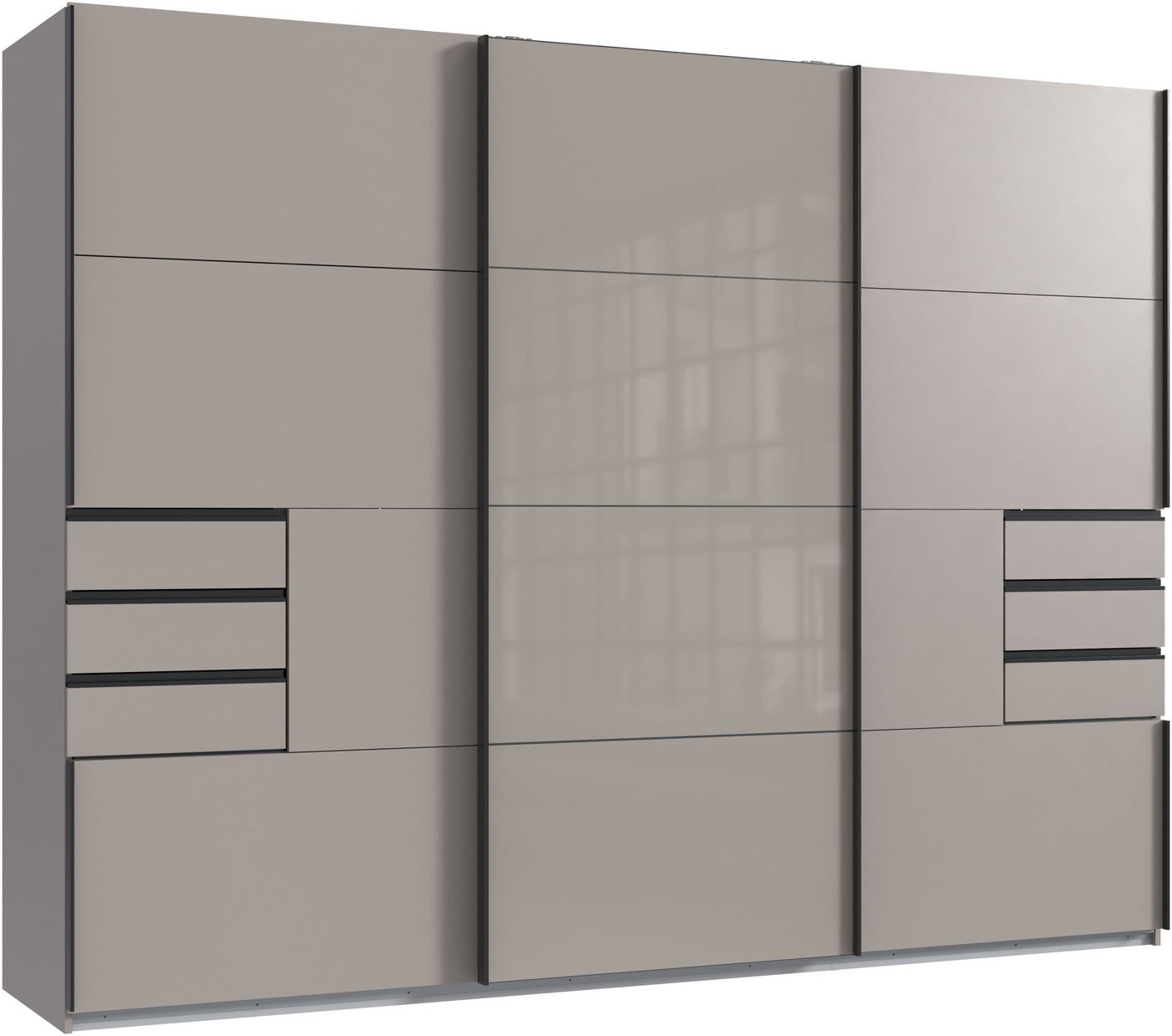 Wimex Schwebetürenschrank Tilburg mit Glaselementen von Wimex