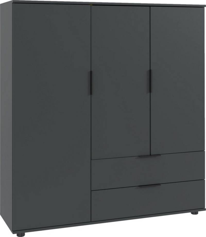 Wimex Wäscheschrank Easy Plus Kleiderschrank Garderobe 2 Schubladen, 81 oder 130cm breit in verschiedenen Farben, moderne Optik mit schwarzen Metallgriffen Wimex Wäscheschrank Easy Plus Kleiderschrank Garderobe 2 Schubladen, 81 oder 130cm breit in verschiedenen Farben, moderne Optik mit schwarzen Metallgriffen von Wimex