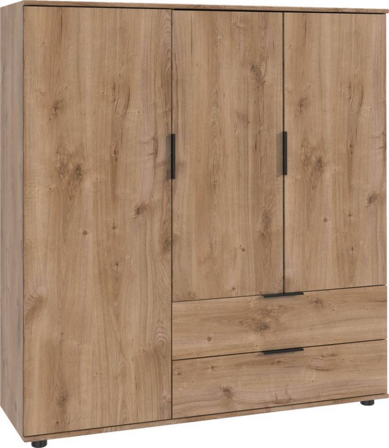 Wimex Wäscheschrank Easy Plus Kleiderschrank Garderobe 2 Schubladen, 81 oder 130cm breit in verschiedenen Farben, moderne Optik mit schwarzen Metallgriffen Wimex Wäscheschrank Easy Plus Kleiderschrank Garderobe 2 Schubladen, 81 oder 130cm breit in verschiedenen Farben, moderne Optik mit schwarzen Metallgriffen von Wimex