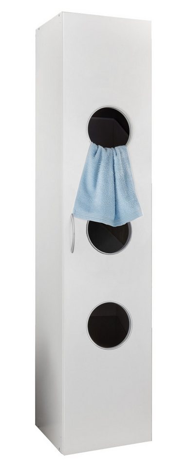 Wimex Wäscheschrank in WEISS - 40x185x68cm (BxHxT) von Wimex