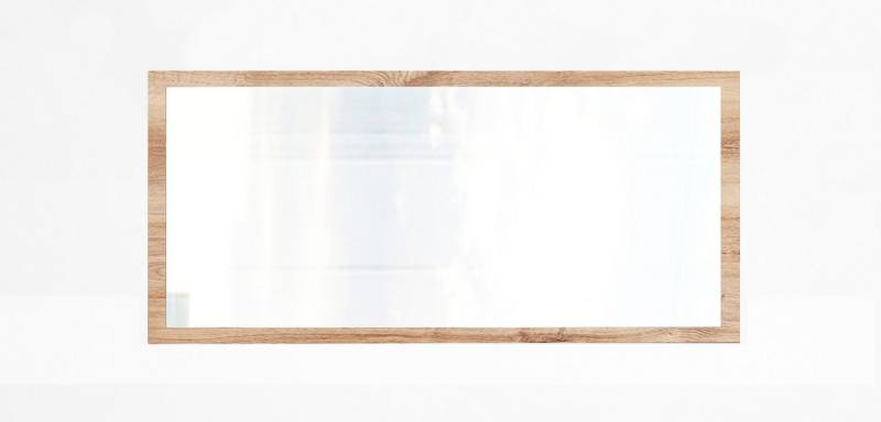 Wimex Wandspiegel in PLANKENEICHE NACHBILDUNG - 58x106x2cm (BxHxT) von Wimex