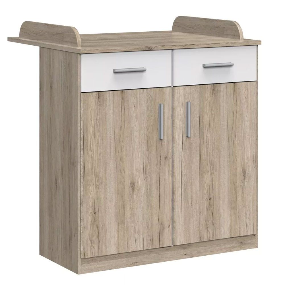 Wimex Wickelkommode Joker, 91x75x93cm Eiche Sanremo / weiß Wimex Wickelkommode Joker, 91x75x93cm Eiche Sanremo / weiß von Wimex