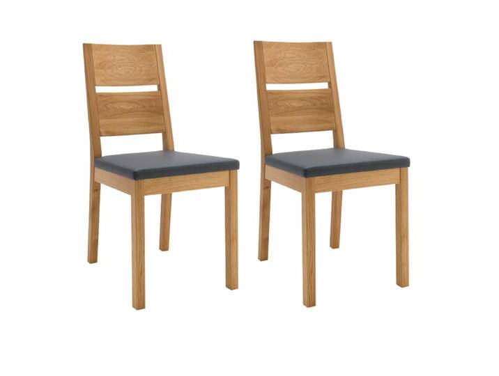 Wimmer Silent 2 Esszimmerstuhl S-8200 im 2er-Set mit gepolstertem Sitz Rücken und Gestell Massivholz Holzstuhl für Ihr Esszimmer Ausführung wählbar von Wimmer