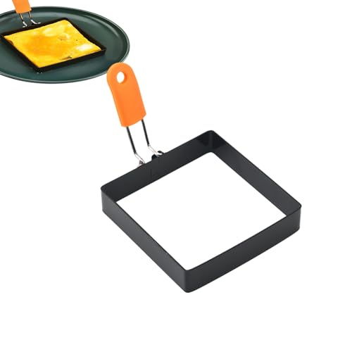 Eierbratringe Quadratische Eierform Eierringe Für Grill | Edelstahl-Spiegelei Ring, Bratpfannen Pfannkuchenformer Mit Silikongriff Für Frühstücks-Omelette-Sandwich Eierbratringe Quadratische Eierform Eierringe Für Grill | Edelstahl-Spiegelei Ring, Bratpfannen Pfannkuchenformer Mit Silikongriff Für Frühstücks-Omelette-Sandwich von Wimnqie