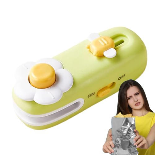 Wimnqie Beutelversiegler,Blumen- Und Lebensmittelversiegler - Magnetisch Handheld Wiederaufladbar 2 In 1 Versiegler Für Lebensmittel Vorratslagerung Haushalt von Wimnqie