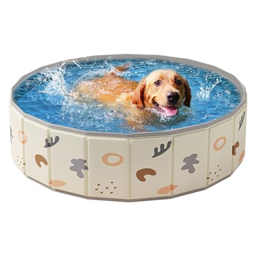 Wimnqie Hundepool | Klappbarer Kinderpool Für Hunde,rutschfeste Badewanne & Planschbecken Für Drinnen & Draußen, Sommer Wasserspiel & Gartenspaß von Wimnqie