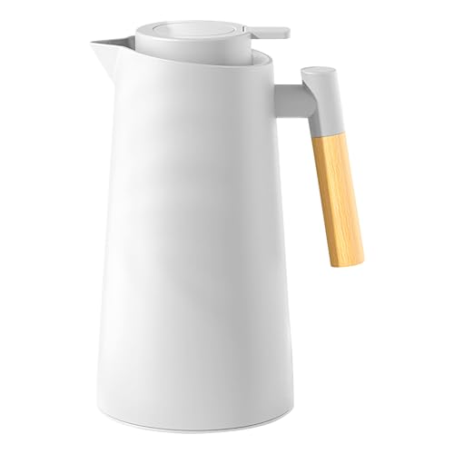 Wimnqie Thermo Kaffeekännchen - 1L Isolierkanne Mit Glaseinsatz - Teekrug Für Küche Und Zuhause von Wimnqie