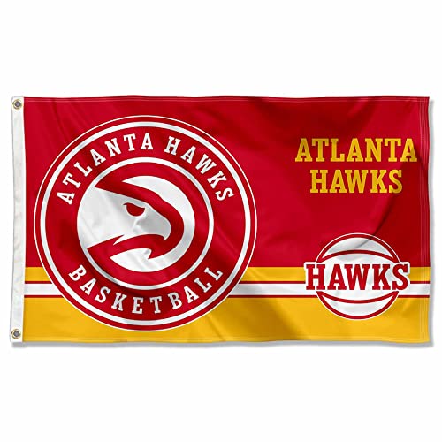 Atlanta Hawks Dual-Logo-Flagge für drinnen und draußen von Wincraft